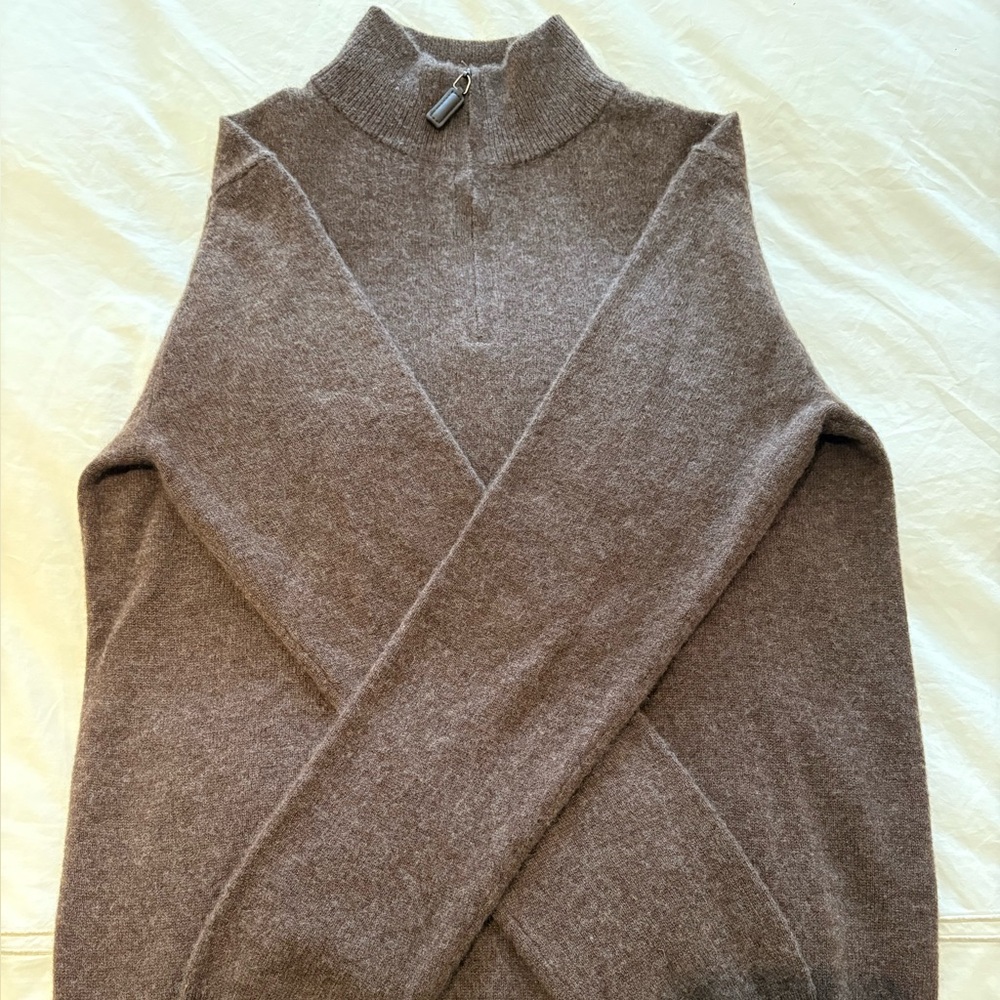 2 Ply Cashmere Zip Sweater